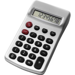 Calculatrice de poche personnalisée idéale pour le bureau - Tulia Matières : plastique Couleurs : argenté 2
