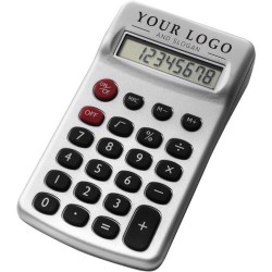 Calculatrice de poche personnalisée idéale pour le bureau - Tulia Matières : plastique Couleurs : argenté cadeau entreprise pas 