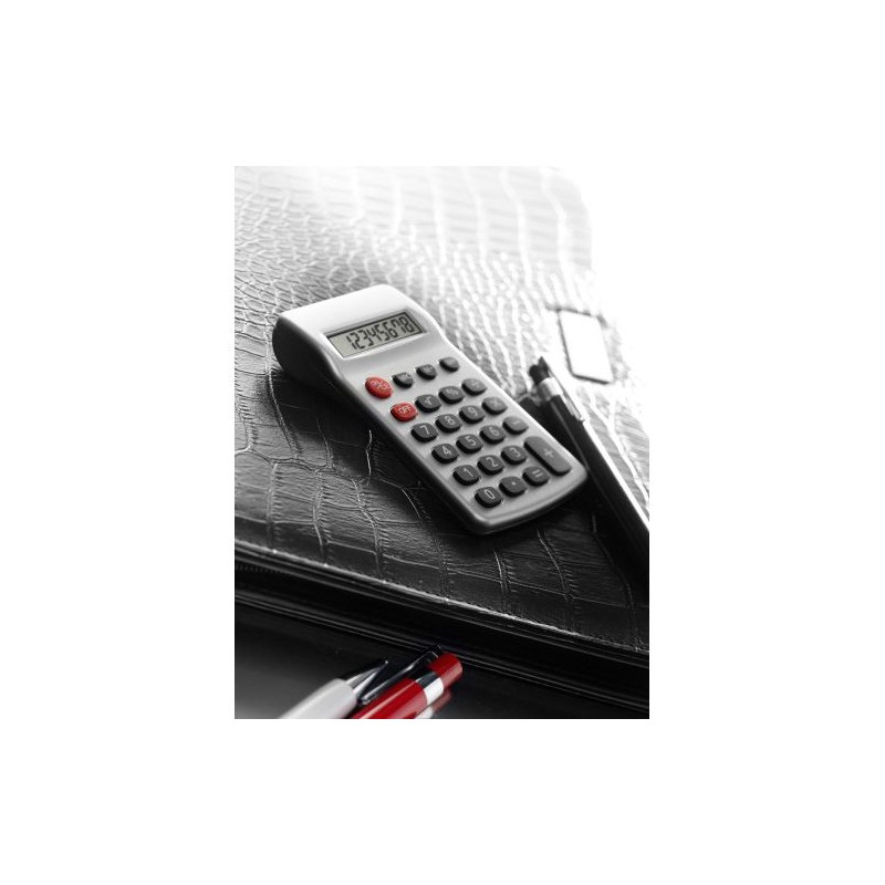 Calculatrice de poche personnalisée idéale pour le bureau - Tulia Matières : plastique Couleurs : argenté goodies publicitaire é