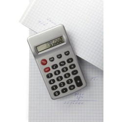 Calculatrice de poche personnalisée idéale pour le bureau - Tulia Matières : plastique Couleurs : argenté impression haute défin