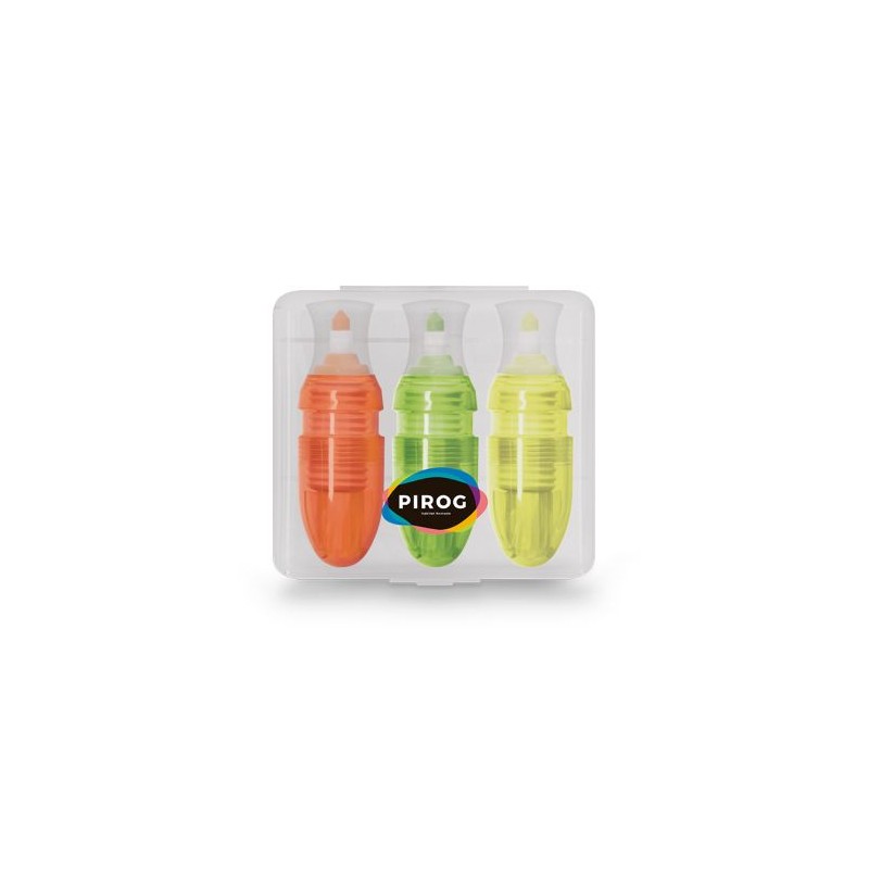 Boîte de 3 Surligneurs Colorés Personnalisée pas cher cadeau entreprise pas cher