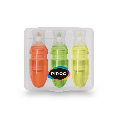 Boîte de 3 Surligneurs Colorés Personnalisée pas cher cadeau entreprise pas cher