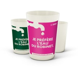 Gobelet Biocomposite Réutilisable Éco-responsable 22 cl Ras Bord
