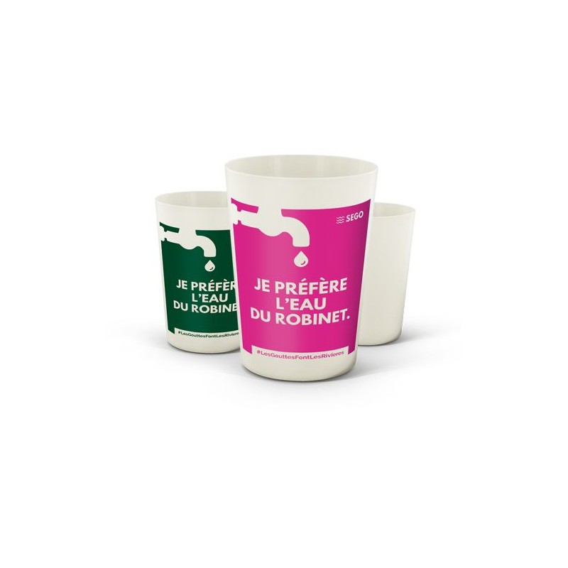 Gobelet Biocomposite Réutilisable Éco-responsable 22 cl Ras Bord