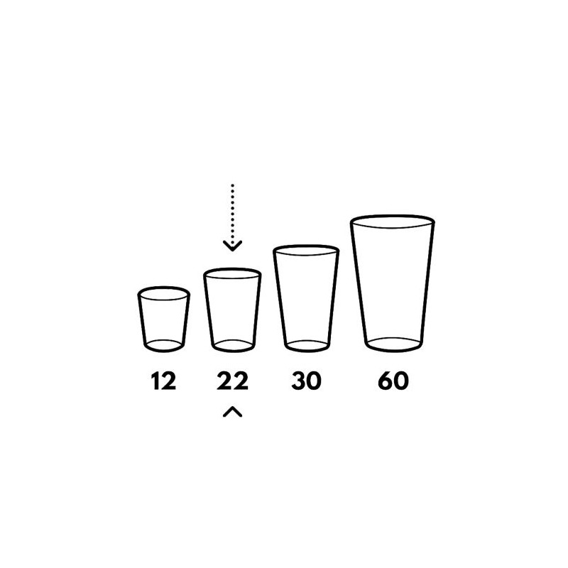Gobelet Réutilisable en Biocomposite 22 cl Personnalisé