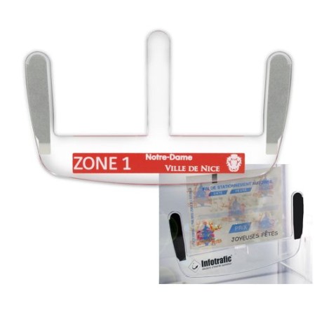 Sac personnalisable avec marquage porte ticket de parking