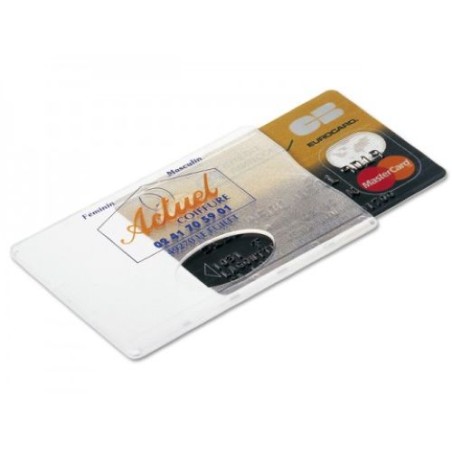 Porte Carte de Crédit Transparent Personnalisable