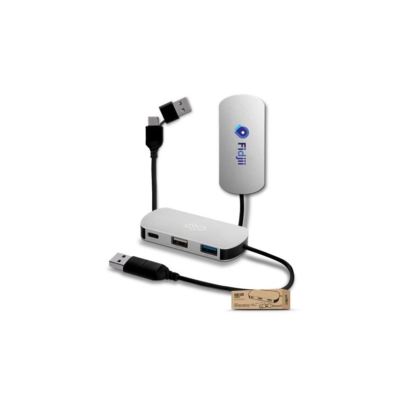 Hub Multiports en Aluminium Recyclé - Connectivité Écologique