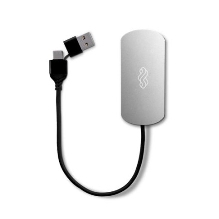 Hub Éco-responsable Multiports en Aluminium Recyclé - Efficacité Connectée goodies publicitaire événementiel