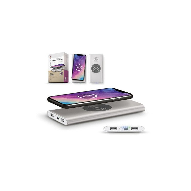Batterie Externe Li-po 8000 mAh avec Chargeur Induction Personnalisé