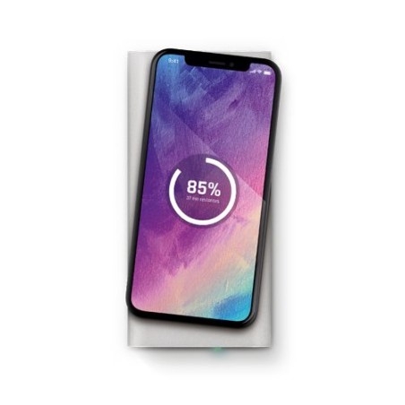 Batterie Externe Li-po 8000 mAh avec Chargeur Induction Personnalisé cadeau entreprise pas cher