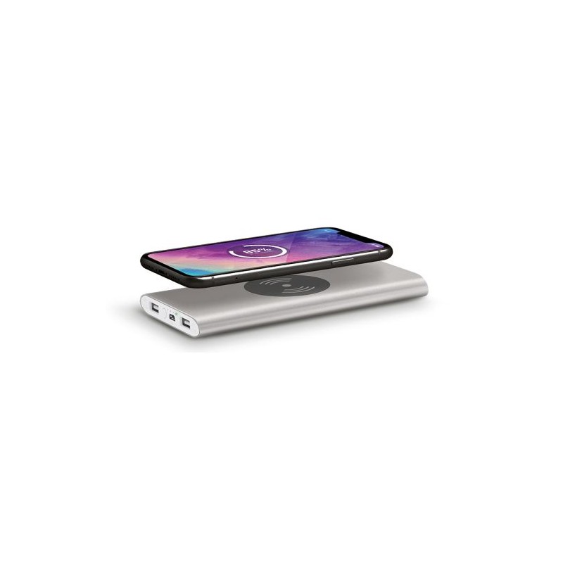 Batterie Externe Li-po 8000 mAh avec Chargeur Induction Personnalisé impression haute définition