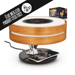 Lampe Éco-responsable Enceinte Chargeur Intégré - Accessoire High Tech et Design LAMPE