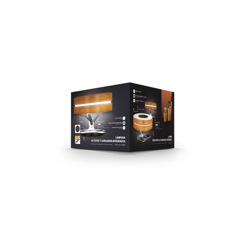 Lampe Éco-responsable Enceinte Chargeur Intégré - Accessoire High Tech et Design LAMPE impression haute définition