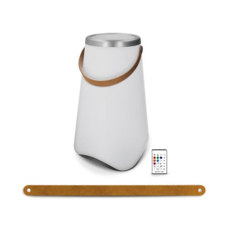 Seau lumineux publicitaire avec haut-parleur Bluetooth 5.0 10 W cadeau entreprise pas cher