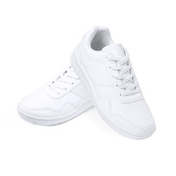 Baskets Éléganes et Confortables Personnalisées Parisix Matières : polyester Pointure : 38 Couleurs : blanc impression logo haut
