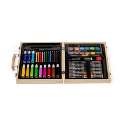Set de Peinture et de Colorisation Éco-responsable Personnalisé pas cher - Trousse Lanzini Matières : bois 2