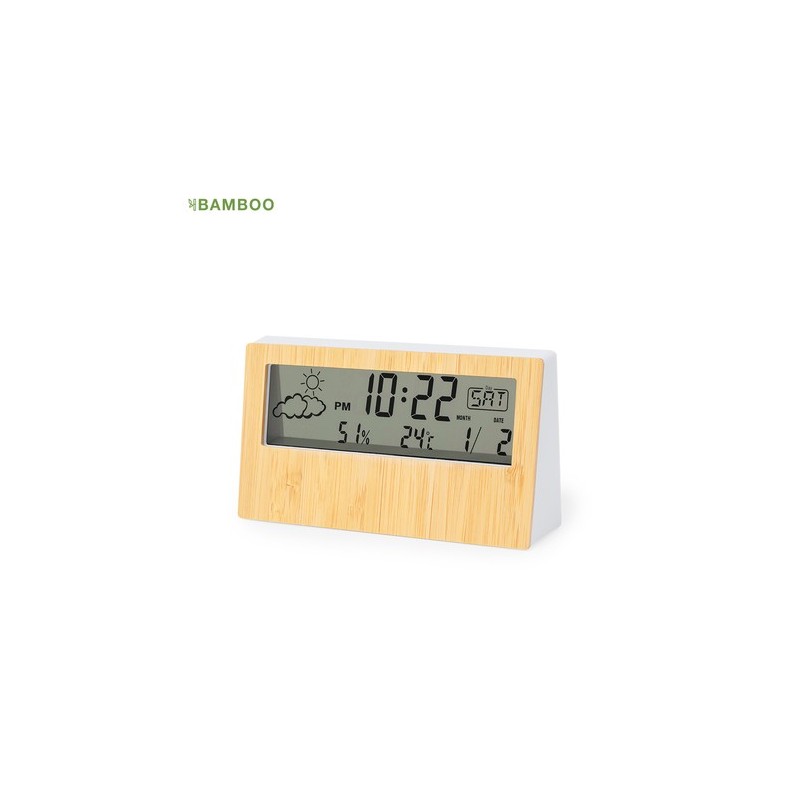 Station Météo Éco-responsable et Pratique Roamer Personnalisée pas cher Matières : bambou