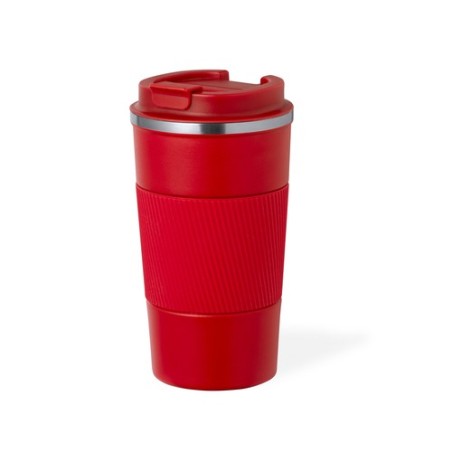 Mug Isotherme Thermique Personnalisé Drury Matières : acier inoxydable Couleurs : noir objet publicitaire robuste