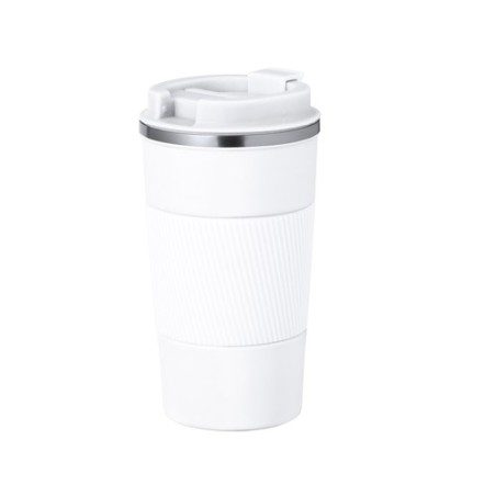 Mug Isotherme Thermique Personnalisé Drury Matières : acier inoxydable Couleurs : blanc cadeau entreprise pas cher