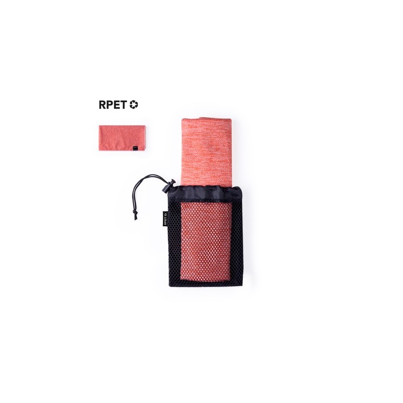 Serviette Absorbante Éco-responsable Personnalisée Guds pas cher Couleurs : rouge Matières : polyester recyclé personnalisation 