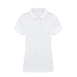 Polo Blanc Confortable et Stylé Personnalisé Femme - Koupan Matières : coton Taille textile : S Couleurs : blanc 2