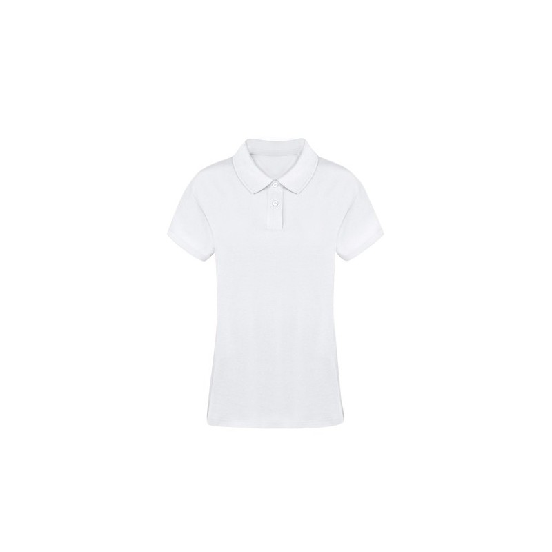 Polo Blanc Confortable et Stylé Personnalisé Femme - Koupan Matières : coton Taille textile : XL Couleurs : blanc personnalisabl
