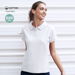 Polo Blanc Confortable et Stylé Personnalisé Femme - Koupan Matières : coton Taille textile : XL Couleurs : blanc cadeau collabo
