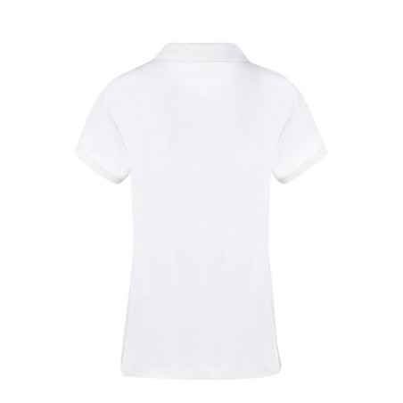 Polo Blanc Confortable et Stylé Personnalisé Femme - Koupan Matières : coton Taille textile : XL Couleurs : blanc accessoire évé