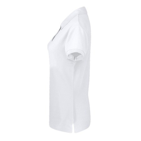 Polo Blanc Confortable et Stylé Personnalisé Femme - Koupan Matières : coton Taille textile : XXL Couleurs : blanc goodies perso