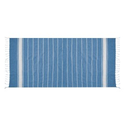Paréo Serviette Personnalisé Éco-responsable de Qualité pas cher - Donell Matières : coton Couleurs : bleu impression logo haute