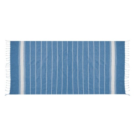 Paréo Serviette Personnalisé Éco-responsable de Qualité pas cher - Donell Matières : coton Couleurs : bleu impression logo haute