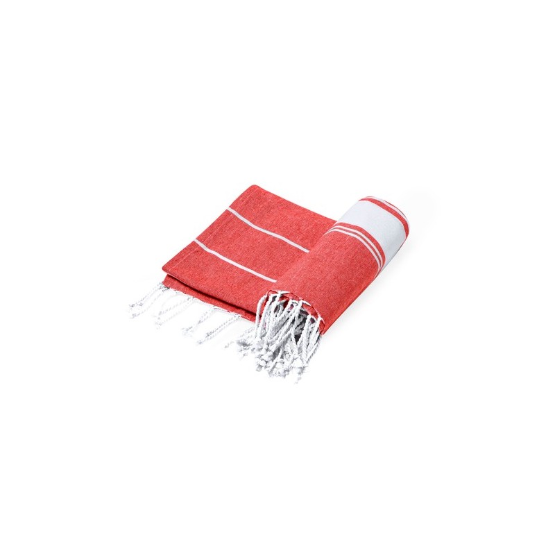 Paréo Serviette Personnalisé Éco-responsable de Qualité pas cher - Donell Matières : coton Couleurs : gris objet promotionnel éc