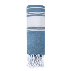 Paréo Serviette Personnalisé Éco-responsable de Qualité pas cher - Donell Matières : coton Couleurs : gris impression logo haute
