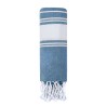Paréo Serviette Personnalisé Éco-responsable de Qualité pas cher - Donell Matières : coton Couleurs : gris impression logo haute