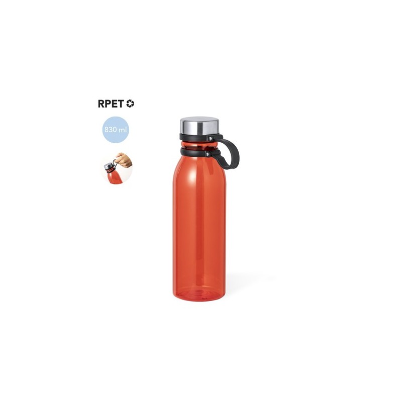 Gourde Éco-responsable Personnalisable Albrait Matières : acier inoxydable Couleurs : rouge personnalisation rapide en France