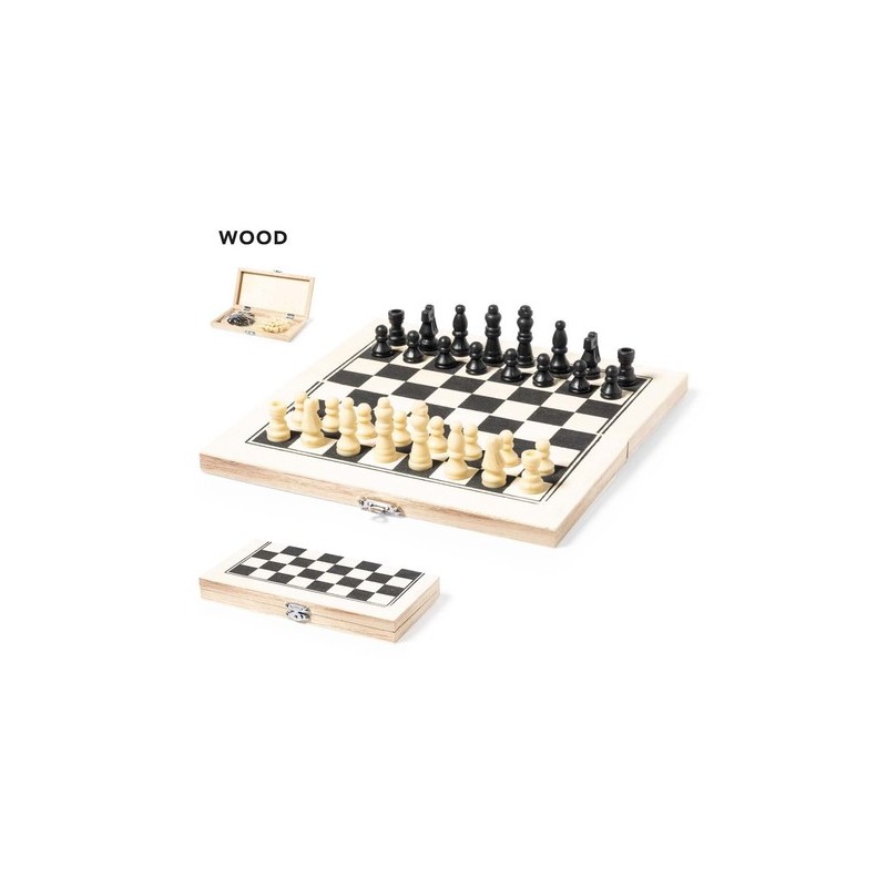 Échecs Blitz : Jeu d'Échecs Pliant en Bois