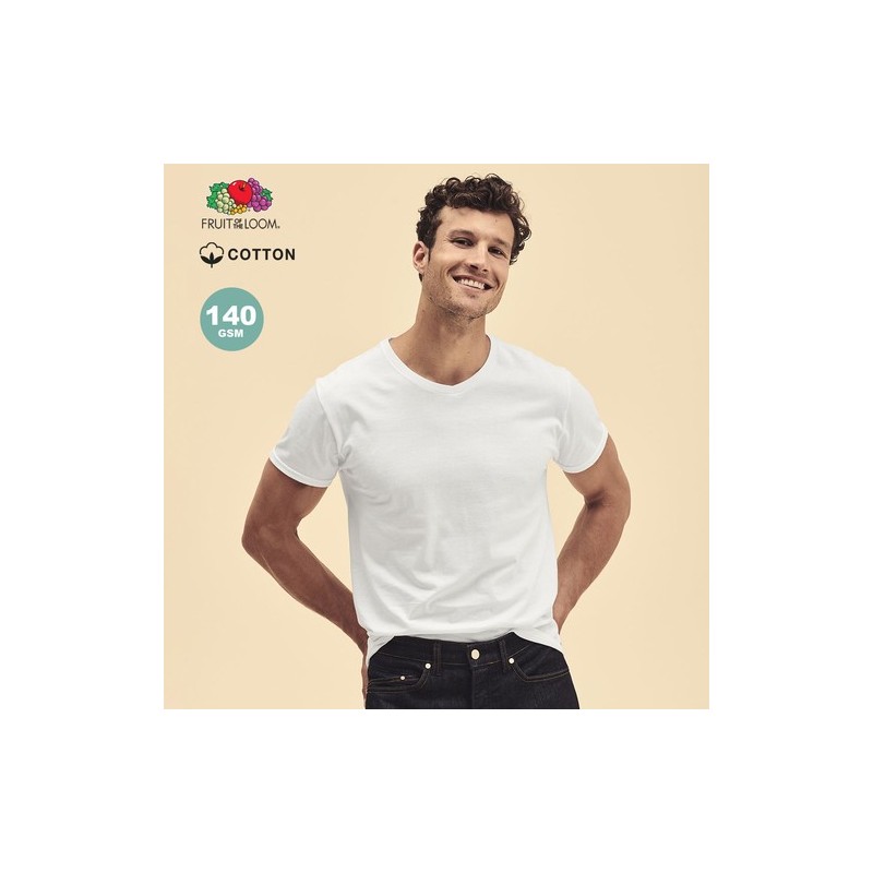 T-Shirt Adulte Blanc Iconic V-Neck