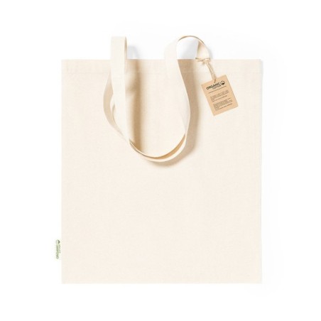 Sac de Shopping Éco-responsable en Coton Bio Personnalisé Pas Cher - Rumel Matières : coton organique Couleurs : naturel cadeau 