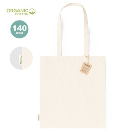 Sac de Shopping Éco-responsable en Coton Bio Personnalisé Pas Cher - Rumel Matières : coton organique Couleurs : naturel impress