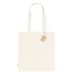 Sac de Shopping Éco-responsable en Coton Bio Personnalisé Pas Cher - Rumel Matières : coton organique Couleurs : naturel marquag
