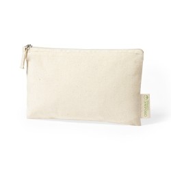Trousse Éco-responsable Personnalisée à Prix Abordable - Nécessaire Plumok Matières : coton organique Couleurs : naturel goodies
