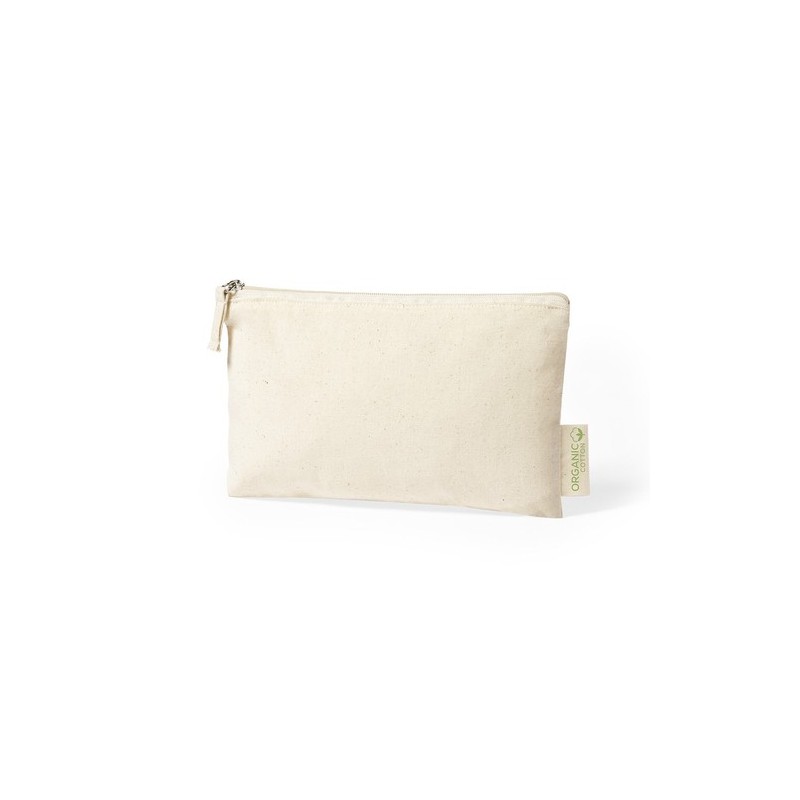 Trousse Éco-responsable Personnalisée à Prix Abordable - Nécessaire Plumok Matières : coton organique Couleurs : naturel goodies