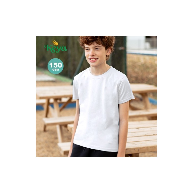 T-Shirt Blanc Enfant YC150 "keya" Matières : coton Taille textile : S Couleurs : blanc objet promotionnel éco-responsable
