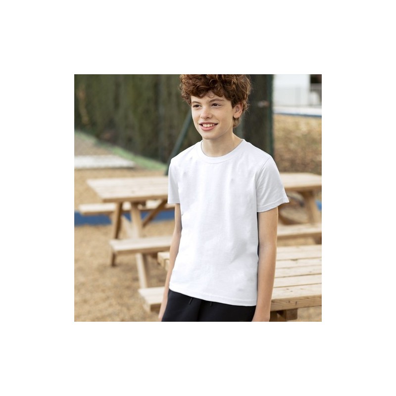 T-Shirt Enfant Blanc KEYA YC150 - Confort et Style