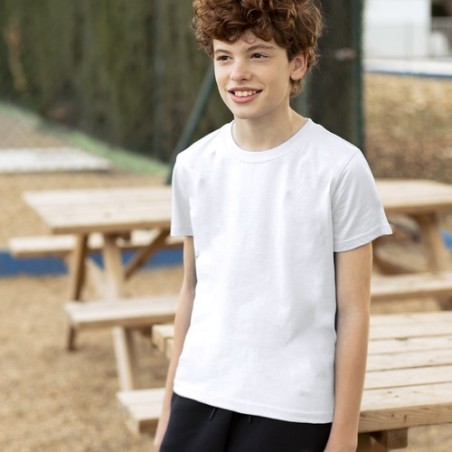 T-Shirt Enfant Blanc KEYA YC150 - Confort et Style