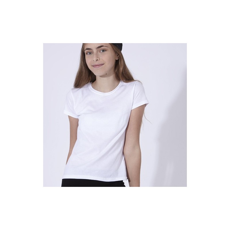 T-Shirt Blanc Enfant YC150 "keya" Matières : coton Taille textile : S Couleurs : blanc cadeau collaborateur premium