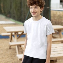 T-Shirt Blanc Enfant YC150 "keya" Matières : coton Taille textile : XL Couleurs : blanc impression haute définition