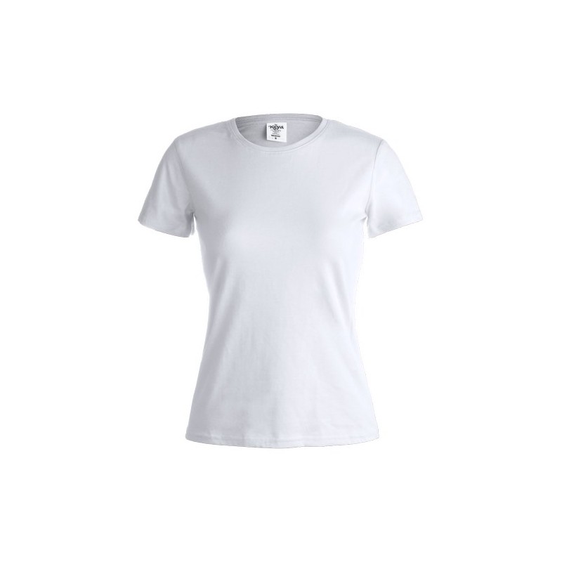 T-Shirt Femme Blanc Personnalisé WCS150 "keya" Matières : coton Taille textile : L Couleurs : blanc cadeau collaborateur premium