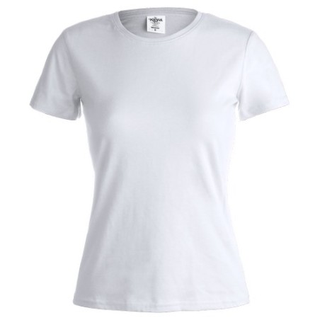 T-Shirt Femme Blanc Personnalisé WCS150 "keya" Matières : coton Taille textile : L Couleurs : blanc cadeau collaborateur premium